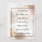 God With You Always Never Alone Inspirational (Voorkant)