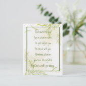 God With You Always Never Alone Inspirational Briefkaart (Staand voorkant)