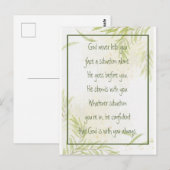 God With You Always Never Alone Inspirational Briefkaart (Voorkant / Achterkant)