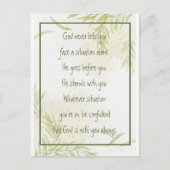 God With You Always Never Alone Inspirational Briefkaart (Voorkant)