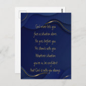 God With You Always Never Alone Inspirational  Briefkaart (Voorkant / Achterkant)