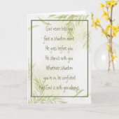 God With You Always Never Alone Inspirational   Ca Kaart (Gele Bloem)