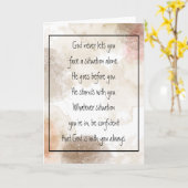 God With You Always Never Alone Inspirational   Kaart (Gele Bloem)