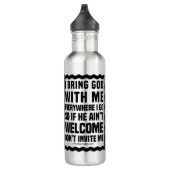 God wordt uitgenodigd waterfles (Rechts)