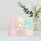 God Works All Things for Good Postcard Briefkaart (Staand voorkant)