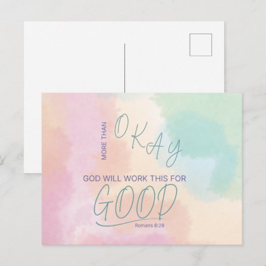 God Works All Things for Good Postcard Briefkaart (Voorkant / Achterkant)