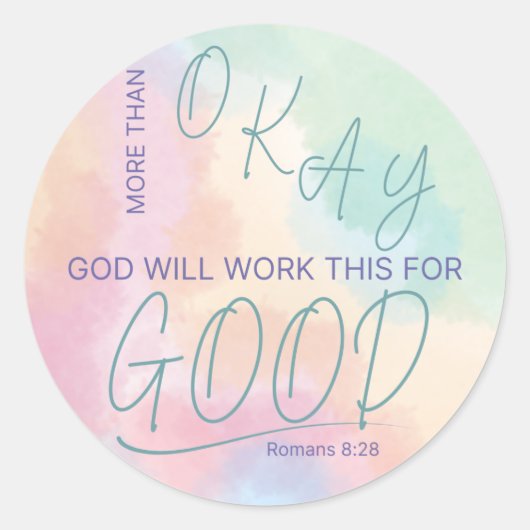 God Works All Things for Good Sticker (Voorkant)