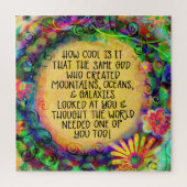 God World Needs You Quote Leuke Trendy Inspirity Legpuzzel (Verticaal)