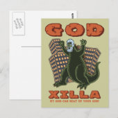 God Xilla Briefkaart (Voorkant / Achterkant)