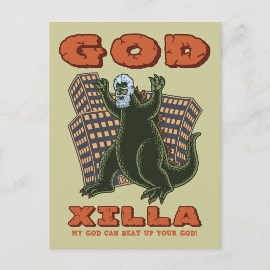 God Xilla Briefkaart (Voorkant)