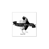 God zag dat het goed was. bijbelkip rubberstempel (Afrduk)