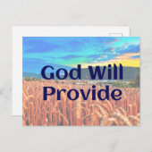 God zal briefkaart leveren (Voorkant / Achterkant)