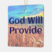 God zal een versiering geven keramisch ornament (Links)