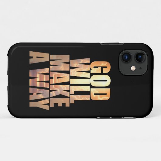 God zal een weg Christelijk maken Case-Mate iPhone Case (Achterkant (horizontaal))
