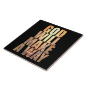 God zal een weg Christelijk maken Tegeltje (Zijkant)