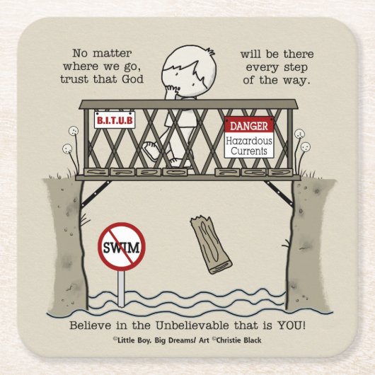 God zal er zijn kartonnen onderzetters (Voorkant)