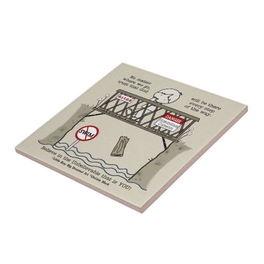 God zal er zijn tegeltje (Zijkant)