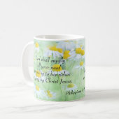 God zal iedereen leveren - Filippijnen 4:19 Koffiemok (Voorkant links)