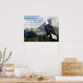 God zal je Hoesjes met zijn Wings Psalm 91 Poster (Keuken)