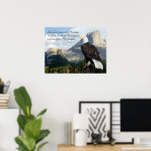 God zal je Hoesjes met zijn Wings Psalm 91 Poster (Thuiskantoor)