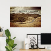 "God zal je nooit verlaten of in het belang van jo Poster (Thuiskantoor)