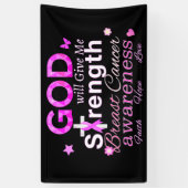 GOD zal me kracht geven Spandoek (Verticaal)