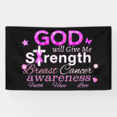 GOD zal me kracht geven Spandoek (Horizontaal)