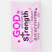 GOD zal me kracht geven Spandoek (Verticaal)