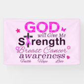 GOD zal me kracht geven Spandoek (Horizontaal)