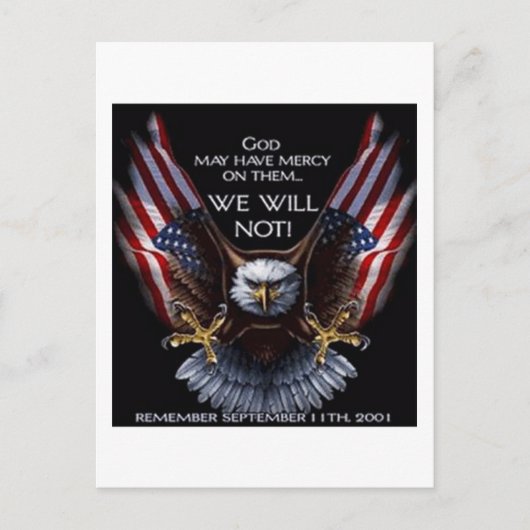 God zal Mercy hebben Briefkaart (Voorkant)