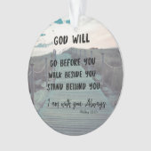 God zal staan met U Inspirerend Christelijk Ornament (voorkant)