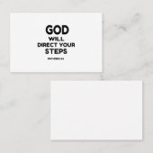 GOD ZAL UW STAPPEN DIRECT VISITEKAARTJE (Voorkant / Achterkant)