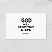 GOD ZAL UW STAPPEN DIRECT VISITEKAARTJE (Voorkant)