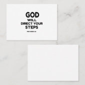 GOD ZAL UW STAPPEN DIRECT VISITEKAARTJE (Voorkant / Achterkant)