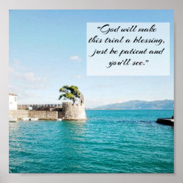 God zal van deze beproeving een zegenende Christel Poster