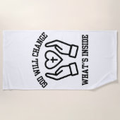 God zal veranderen wat er in de strandlaken zit (Voorkant)