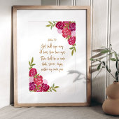 God zal wegvagen alle tranen Openbaring 21:4 Poster