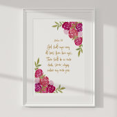 God zal wegvagen alle tranen Openbaring 21:4 Poster