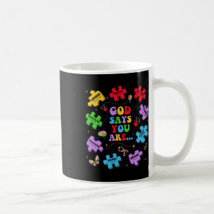 God zeg dat je autisme Christelijk Jezus Bijbelver Koffiemok