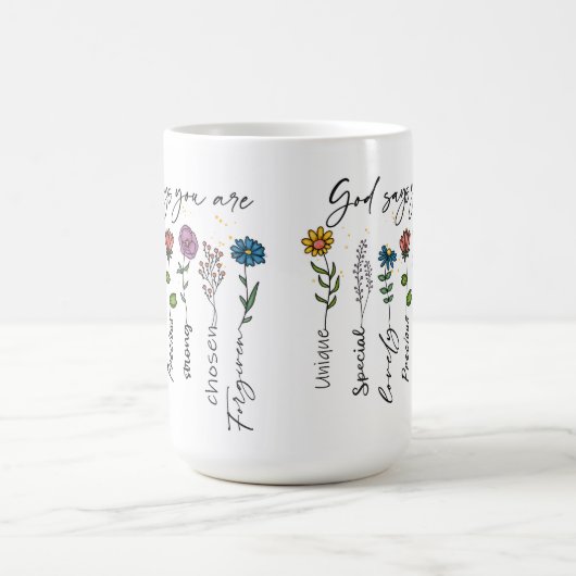 God zeg dat je speciaal bent koffiemok (Center)