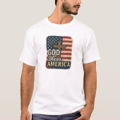 GOD Zegen Amerika - Christelijk T-shirt (Voorkant)