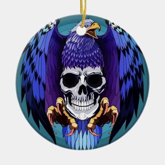 God Zegen Amerika Keramisch Ornament (Voorkant)