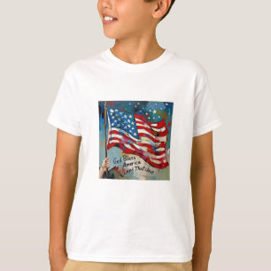 God Zegen Amerika Land Dat Ik Beminn Patriottische T-shirt