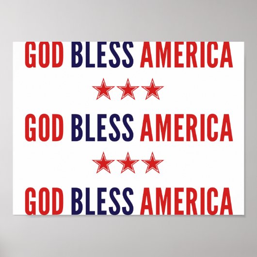 God Zegen Amerika Poster (Voorkant)