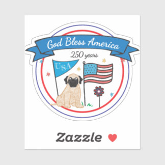 GOD Zegen Amerika  Sticker