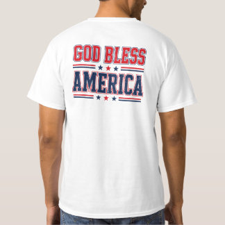 God Zegen Amerika Vlag Patriottisch Christelijk Ge T-shirt