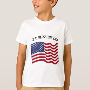 GOD ZEGEN DE VS met VS-vlag T-shirt