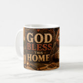 God Zegen Dit Huis Koffiemok (Voorkant links)