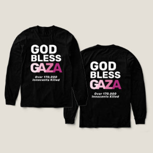 God Zegen Gaza Anti-Oorlog Ter ere van Onschuldige Tri-Blend Shirt