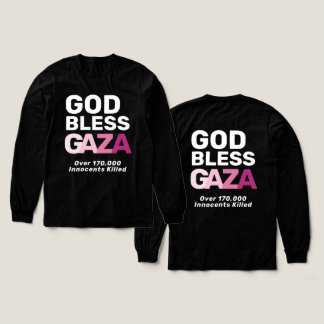 God Zegen Gaza Anti-Oorlog Ter ere van Onschuldige Tri-Blend Shirt